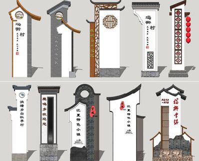 榕江美丽乡村标识标牌有哪些分类？